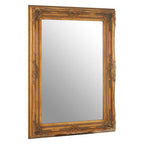 Baroque Rectangular Antique Gold Wall Mirror