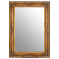 Baroque Rectangular Antique Gold Wall Mirror