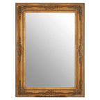 Baroque Rectangular Antique Gold Wall Mirror