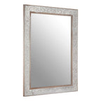 Antique Silver Rectangular Wall Mirror