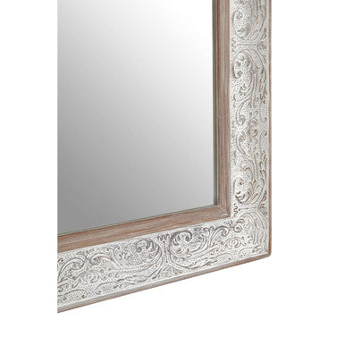 Antique Silver Rectangular Wall Mirror