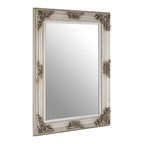 Baroque Rectangle Silver Wall Mirror