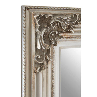 Baroque Rectangle Silver Wall Mirror
