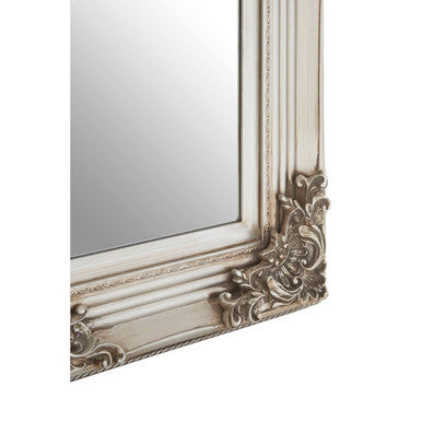 Baroque Rectangle Silver Wall Mirror