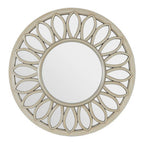 Carved Flower Wall Mirror