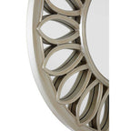 Carved Flower Wall Mirror