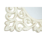 Weathered White Rococo Wall Mirror