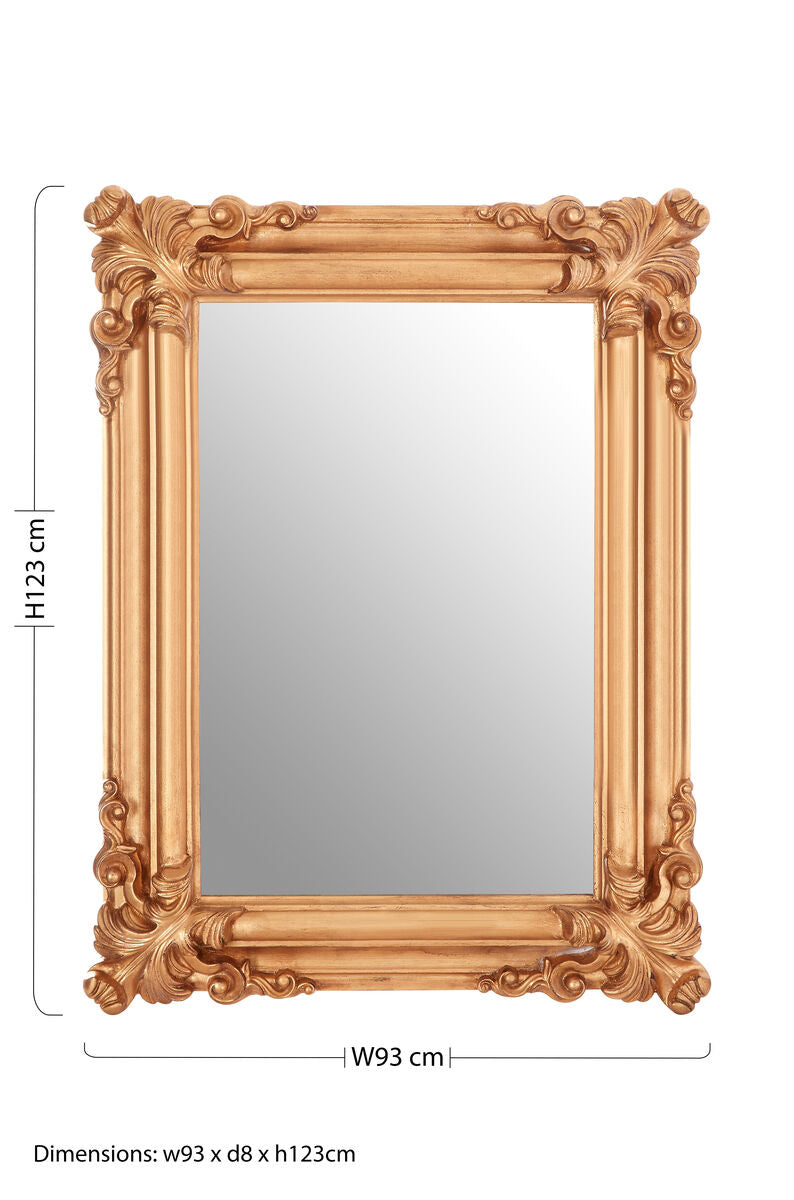 Gold Frame Wall Mirror