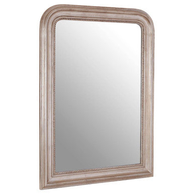 Silver Wood Wall Mirror