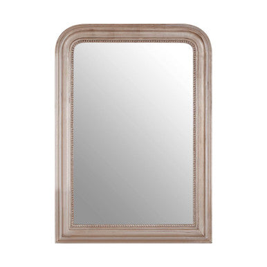 Silver Wood Wall Mirror