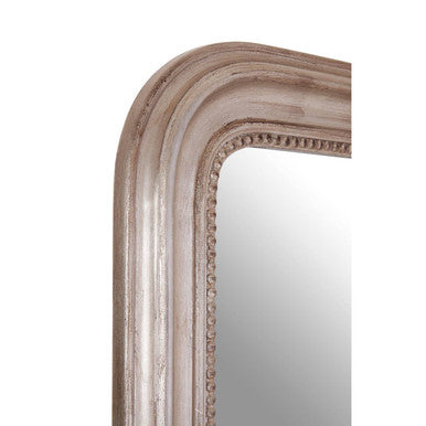 Silver Wood Wall Mirror