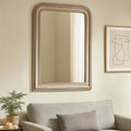 Silver Wood Wall Mirror