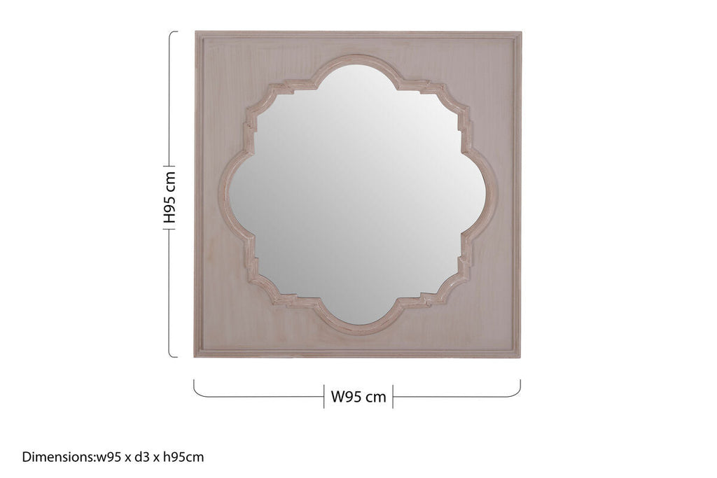 Fossil Grey Wall Mirror