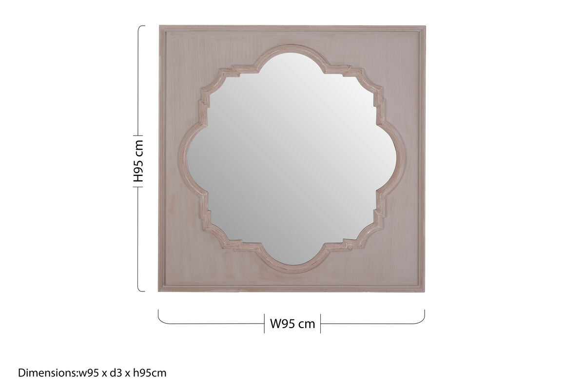 Fossil Grey Wall Mirror