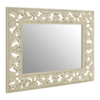 Antique White Baroque Style Wall Mirror