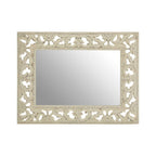 Antique White Baroque Style Wall Mirror