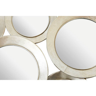 Modern Shimmer Silver Wall Mirror