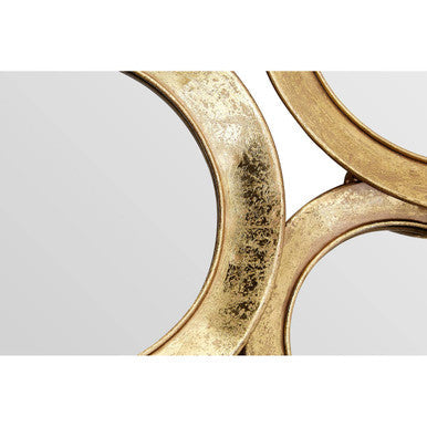 Sculptural Gold Wall Mirror