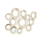 Hammered Silver Wall Mirror