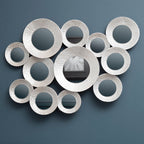Hammered Silver Wall Mirror