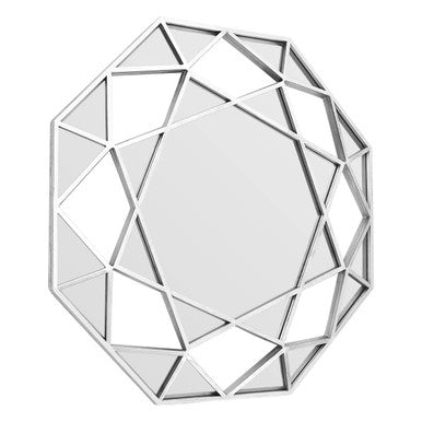 Silver Octagonal Wall Mirror