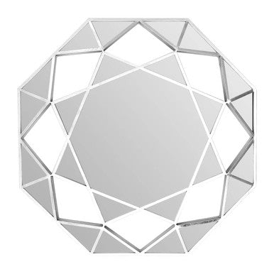 Silver Octagonal Wall Mirror