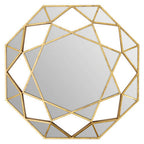 Gold Octagonal Wall Mirror