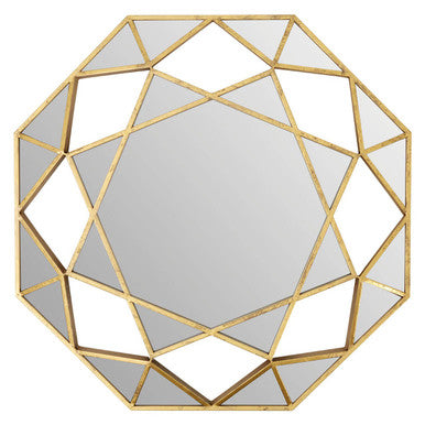 Gold Octagonal Wall Mirror