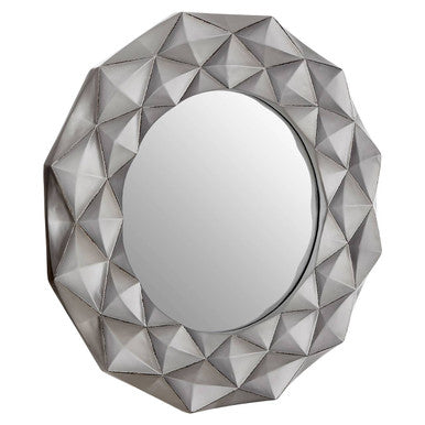 3D Effect Light Silver Wall Mirror
