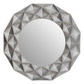 3D Effect Light Silver Wall Mirror