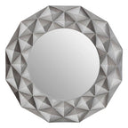 3D Effect Light Silver Wall Mirror