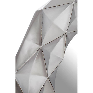 3D Effect Light Silver Wall Mirror