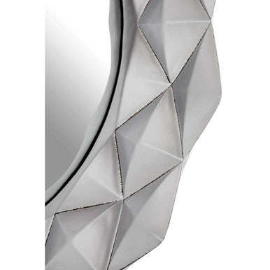 3D Effect Light Silver Wall Mirror