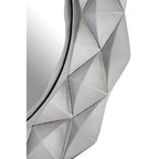 3D Effect Light Silver Wall Mirror