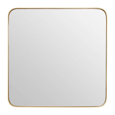 Large Gold Finish Square Wall Mirror