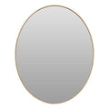Medium Gold Finish Oval Wall Mirror