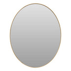Medium Gold Finish Oval Wall Mirror