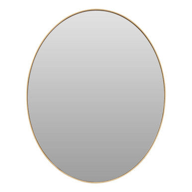 Medium Gold Finish Oval Wall Mirror