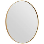 Medium Gold Finish Oval Wall Mirror