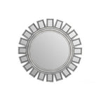 Radiant Round Silver Wall Mirror