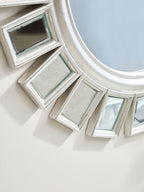 Radiant Round Silver Wall Mirror