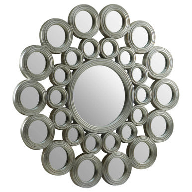 Linked Ring Silver Wall Mirror