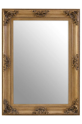 Antique Bronze Finish Rectangular Wall Mirror