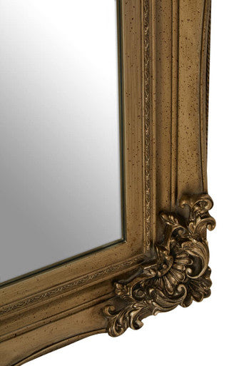 Antique Bronze Finish Rectangular Wall Mirror