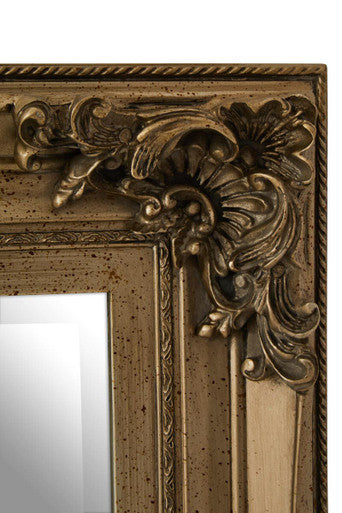 Antique Bronze Finish Rectangular Wall Mirror