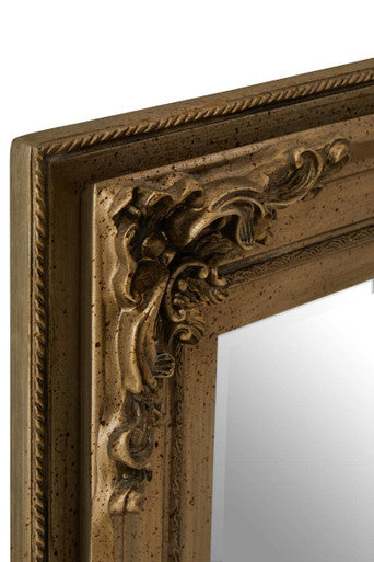 Antique Bronze Finish Rectangular Wall Mirror