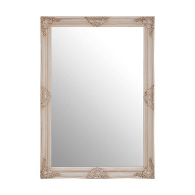 Rectangular White Wall Mirror