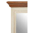 Cream Wood Frame Wall Mirror