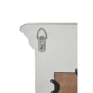 Cream Wood Frame Wall Mirror