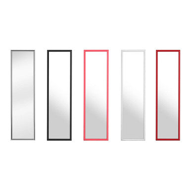 Over Door Grey Plastic Frame Mirror